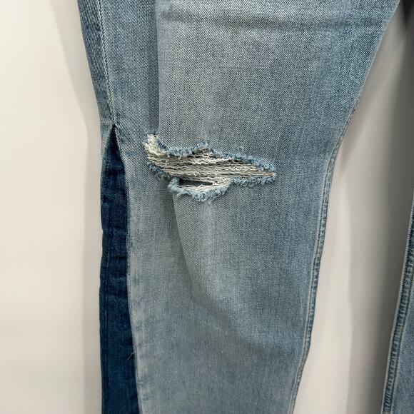 Hudson Faye Ultra High-Rise Flare Petite Jean with Contrast Color // 32 Petite - Picture 9 of 14